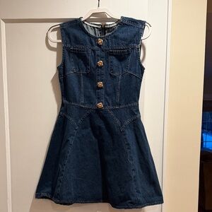 Maje Dark Blue Denim Dress